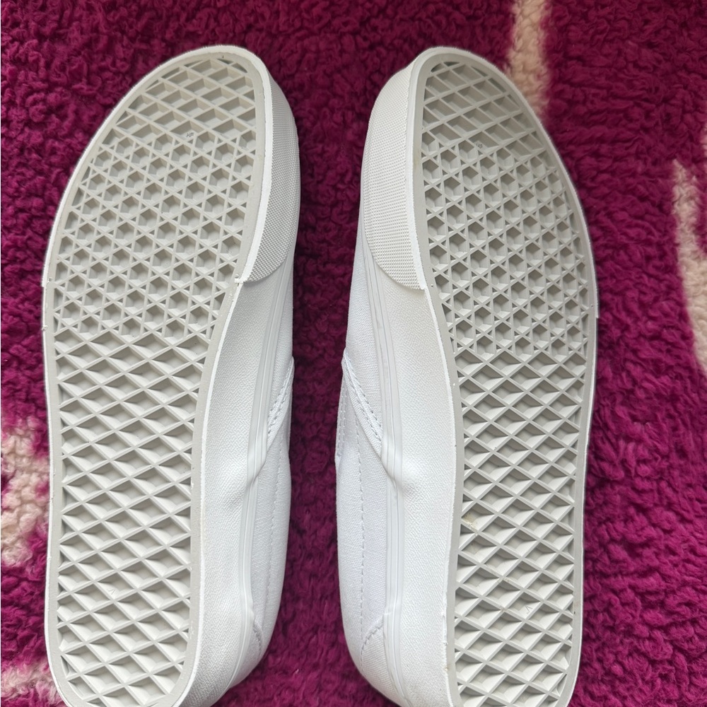 Vans Classic White Canvas Slip-Ons - Picture 2 of 4
